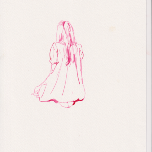 Magenta Ink Drawing