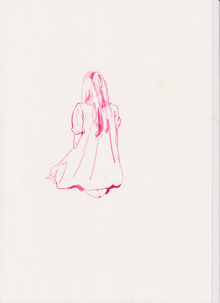 Magenta Ink Drawing